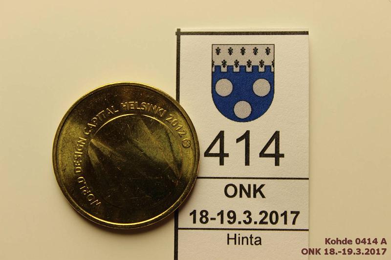 k-0414-a.jpg - Kohde 414, lhthinta: 7 € / myyntihinta: 8 € 5 € 2012 BU, Helsinki designpkaupunki, kunto: 9