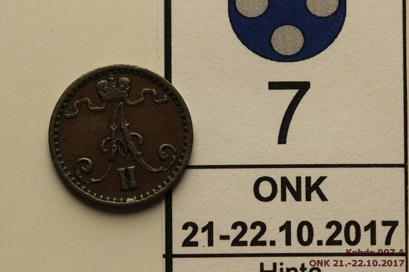 k-0007-a.jpg - Kohde 7 (kuva 1/2), lhthinta: 15 € / myyntihinta: 17 € 1 p 1871 SNY 7.1, kunto: 4