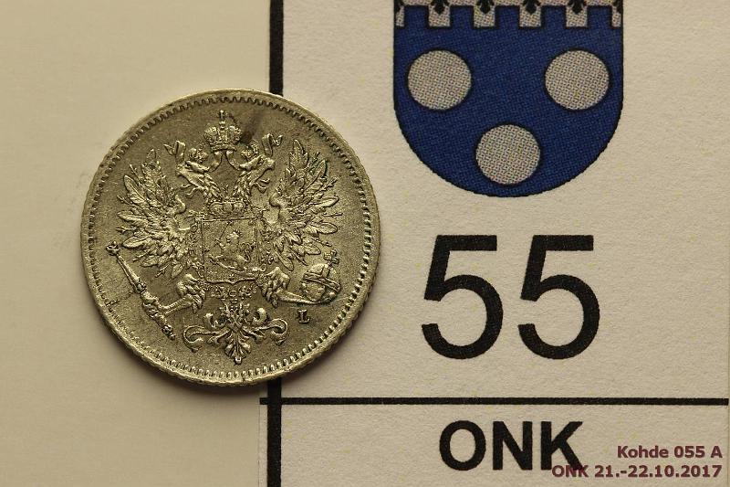 k-0055-a.jpg - Kohde 55 (kuva 1/2), lhthinta: 25 € / myyntihinta: 25 € 25 p 1907 Ag, hnja, phpja, erittin kaunis!, kunto: 8