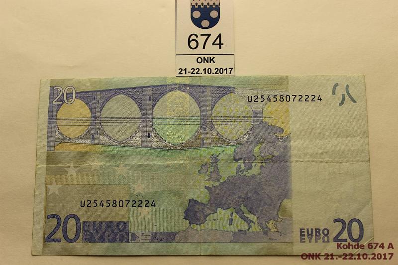 k-0674-a.jpg - Kohde 674 (kuva 1/2), lhthinta: 150 € / myyntihinta: 150 € Ranska 3/1/U/L14 U25458072224 Dui L014 D4, hologramminauhassa leikkausvirhe, kunto: 4