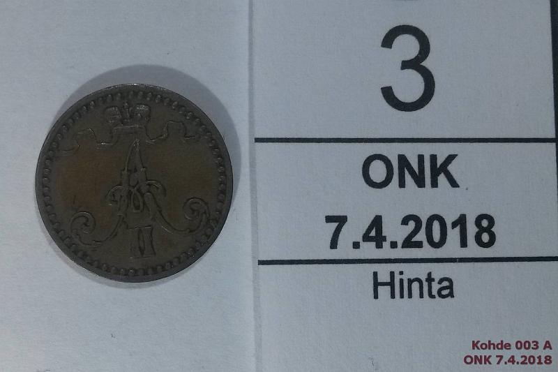 k-0003-a.jpg - Kohde 3 (kuva 1/2), lhthinta: 15 € / myyntihinta: 15 € 1 p 1869 SNY 5.1, pij, nja, kunto: 4
