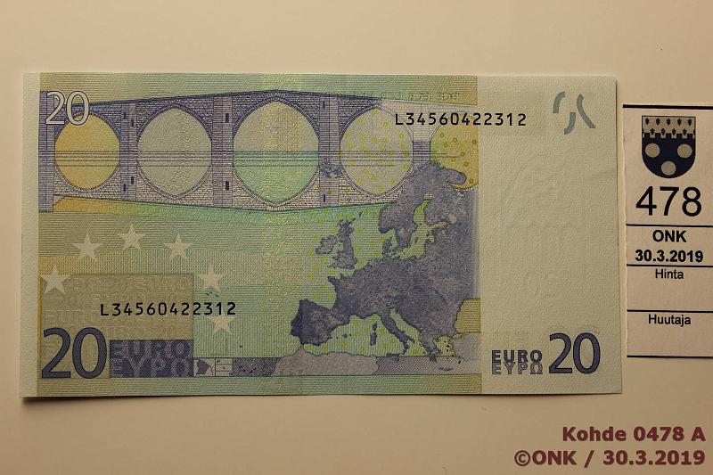 k-0478-a.jpg - Kohde 478, lhthinta: 40 € / ei tarjouksia Suomi 3/2/L/G14 L34560422312 Tri G014 E1, laskurin jlki, kunto: 9