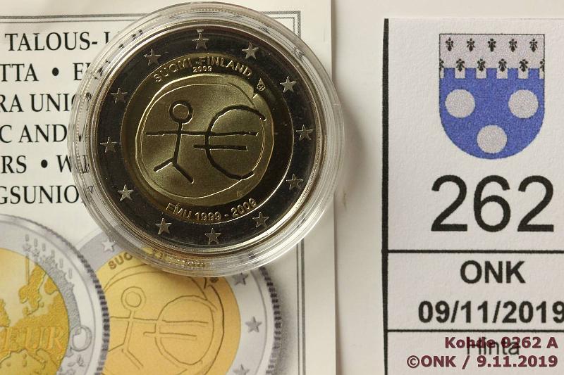 k-0262-a.jpg - Kohde 262, lhthinta: 5 € / myyntihinta: 5 € 2€ 2009 Proof, Suomi, EMU, kapseli, kotelo, tod, kunto: 10