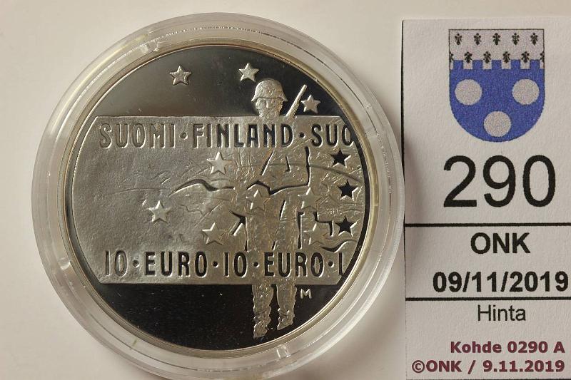 k-0290-a.jpg - Kohde 290, lhthinta: 12 € / myyntihinta: 12 € 10 € 2005 Ag, Proof, Tuntematon, kapseli, kotelo, tod, kunto: 10