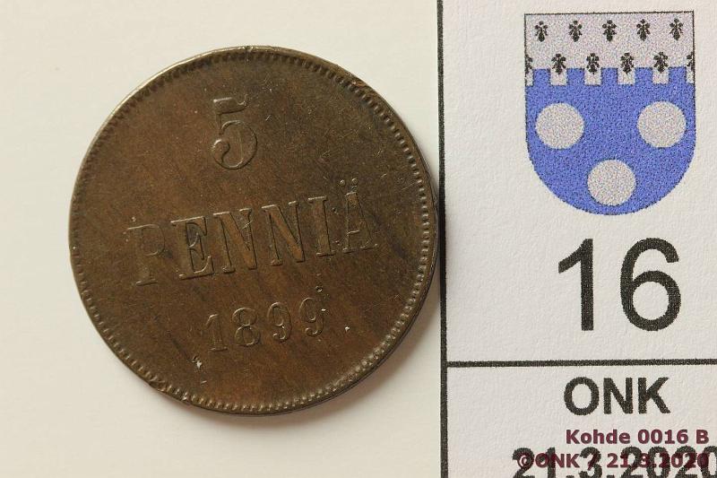k-0016-b.jpg - Kohde 16, lhthinta: 5 € / myyntihinta: 5 € 5 p 1899 Hyv kansiokappale, eprvja, kunto: 6