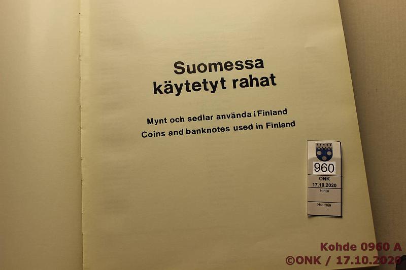 k-0960-a.jpg - Kohde 960 (kuva 1/2), lhthinta: 5 € / myyntihinta: 13 € Borg 1976 Suomessa kytetyt rahat, Kirjapaino OY Nova, kunto: 9
