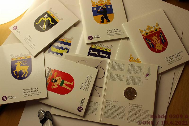 k-0209-a.jpg - Kohde 209, l�ht�hinta: 50 &euro; / myyntihinta: 50 &euro; 5 &euro; 2010-11 (9) Proof, 2010 Varsinais-Suomi, Satakunta; 2011 H�me, Savo, Uusimaa, Karjala, Pohjanmaa, Lappi, Ahvenanmaa. Korteissa, kunto: 10