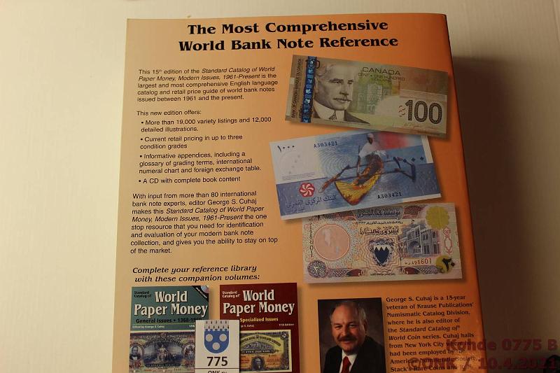 k-0775-b.jpg - Kohde 775 (kuva 2/2), l�ht�hinta: 10 &euro; / myyntihinta: 14 &euro; World Papermoney 2009 Modern issue 1961-2009, 15. painos, sis. CD, kunto: 9