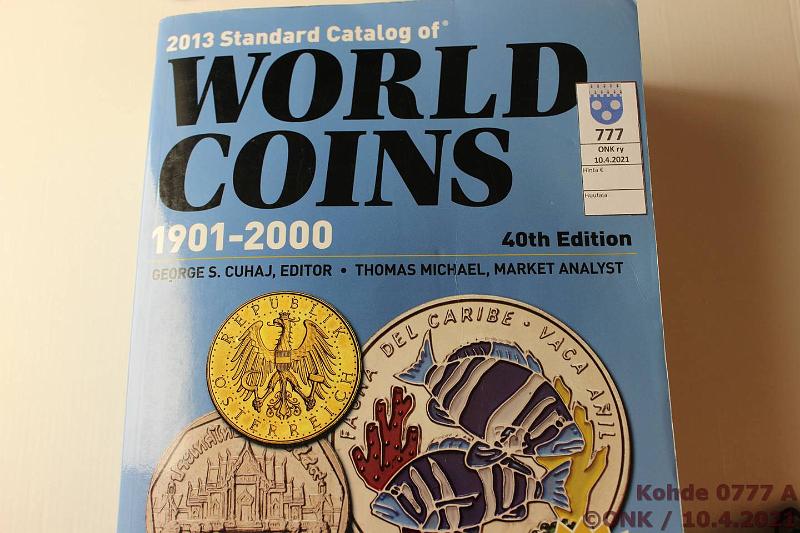 k-0777-a.jpg - Kohde 777 (kuva 1/2), l�ht�hinta: 10 &euro; / myyntihinta: 15 &euro; World Coins 2012 Cuhaj ym, 40. painos, kunto: 8