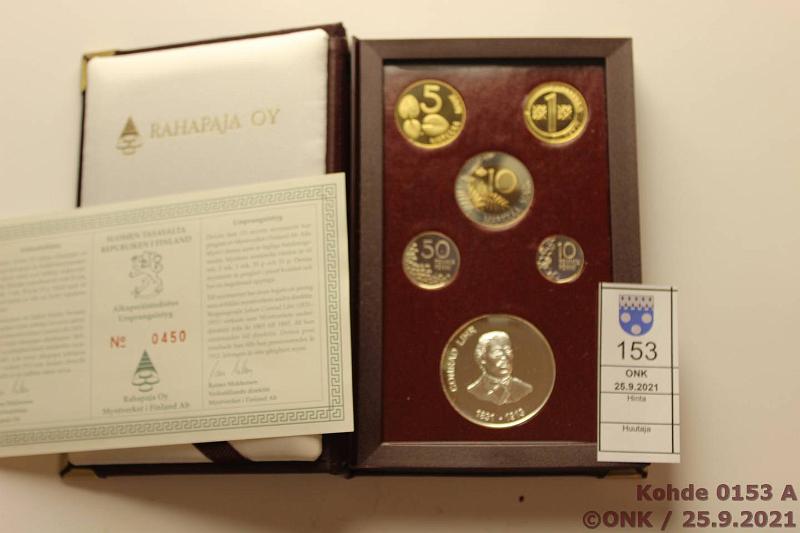 k-0153-a.jpg - Kohde 153, lhthinta: 20 € / myyntihinta: 20 € 1996 Proof, Johan Conrad Lihr -jetoni, laatikko, tod., kunto: 10