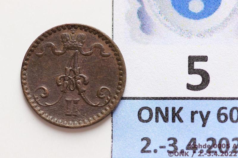 k-0005-a.jpg - Kohde 5 (kuva 1/2), lhthinta: 20 € / myyntihinta: 29 € 1 p 1865 SNY 2.2, kunto: 4/5