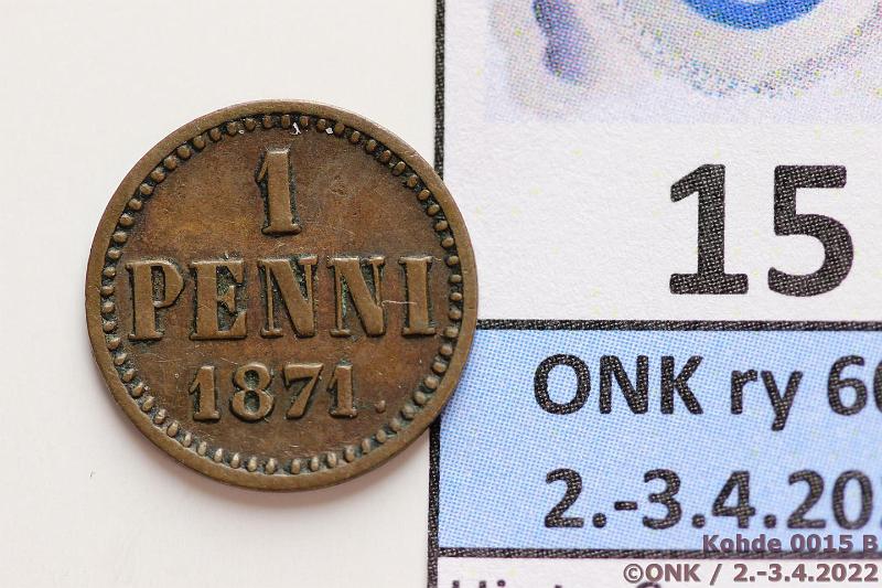 k-0015-b.jpg - Kohde 15 (kuva 2/2), lhthinta: 15 € / myyntihinta: 19 € 1 p 1871 SNY 7.1, lpuhd, kunto: 4/5