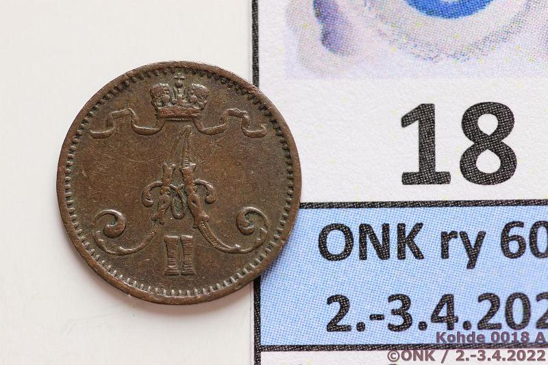 k-0018-a.jpg - Kohde 18 (kuva 1/2), lhthinta: 15 € / myyntihinta: 22 € 1 p 1872 Epij, kunto: 5