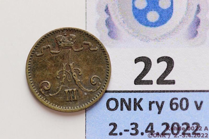 k-0022-a.jpg - Kohde 22 (kuva 1/2), lhthinta: 25 € / ei tarjouksia 1 p 1881, kunto: 5