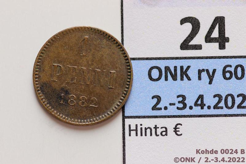 k-0024-b.jpg - Kohde 24 (kuva 2/2), lhthinta: 90 € / myyntihinta: 95 € 1 p 1882 Lpuhd, hp, kunto: 6