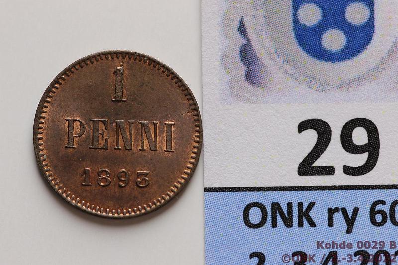 k-0029-b.jpg - Kohde 29 (kuva 2/2), lhthinta: 25 € / ei tarjouksia 1 p 1893 Leimakiilto, erittin kaunis!, kunto: 8