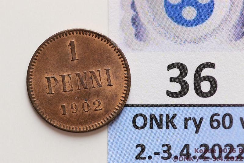 k-0036-b.jpg - Kohde 36 (kuva 2/2), lhthinta: 15 € / myyntihinta: 19 € 1 p 1902 Leimakiilto, phpja, kaunis!, kunto: 8