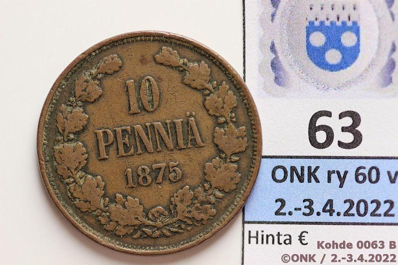 k-0063-b.jpg - Kohde 63 (kuva 2/2), lhthinta: 60 € / myyntihinta: 62 € 10 p 1875, kunto: 3