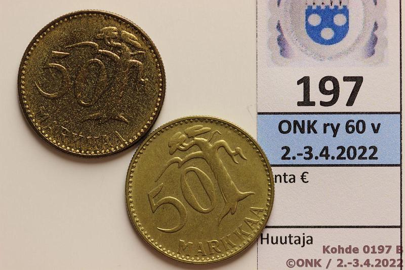 k-0197-b.jpg - Kohde 197 (kuva 2/2), lhthinta: 10 € / myyntihinta: 13 € 50 mk 1955, -62 AlBr, kunto: 6