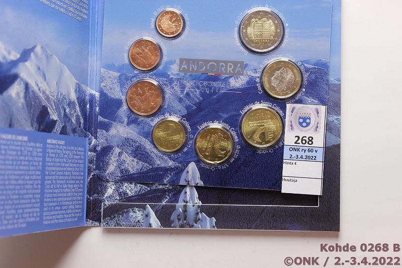 k-0268-b.jpg - Kohde 268 (kuva 2/2), lhthinta: 15 € / myyntihinta: 21 € 2014 Andorra, 1. vuosisarja, painos 70 000, kunto: 9