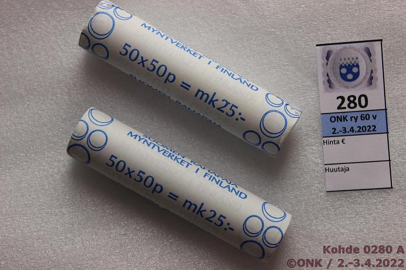 k-0280-a.jpg - Kohde 280, lhthinta: 20 € / myyntihinta: 34 € 50 p 1997 (2) Rp rullat, kunto: 9