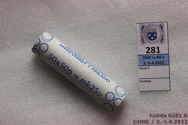 k-0281-a.jpg - Kohde 281, lhthinta: 8 € / myyntihinta: 16 € 50 p 1998 Rp rulla, kunto: 9