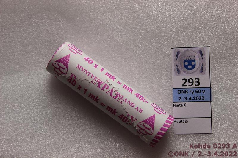 k-0293-a.jpg - Kohde 293, lhthinta: 10 € / myyntihinta: 16 € 1 mk 1994 Rp rulla, kunto: 9