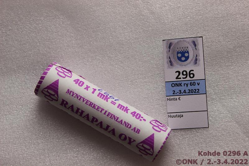 k-0296-a.jpg - Kohde 296, lhthinta: 10 € / myyntihinta: 16 € 1 mk 1997 Rp rulla, sokko, km 1997, kunto: 9
