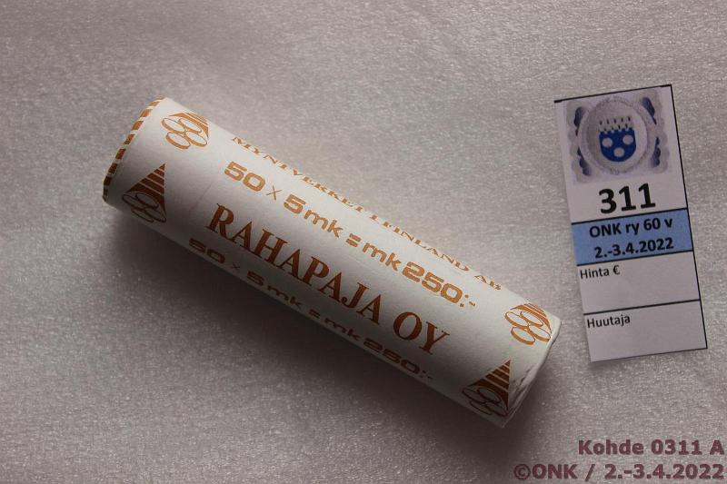 k-0311-a.jpg - Kohde 311, lhthinta: 20 € / myyntihinta: 45 € 5 mk 1997 Rp rulla, kunto: 9