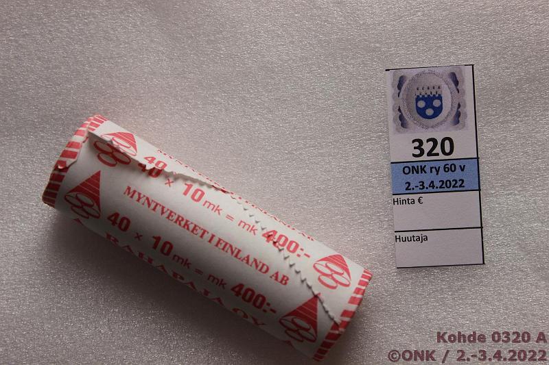 k-0320-a.jpg - Kohde 320, lhthinta: 35 € / myyntihinta: 47 € 10 mk 1997 Rp rulla, prep paperissa, kunto: 9