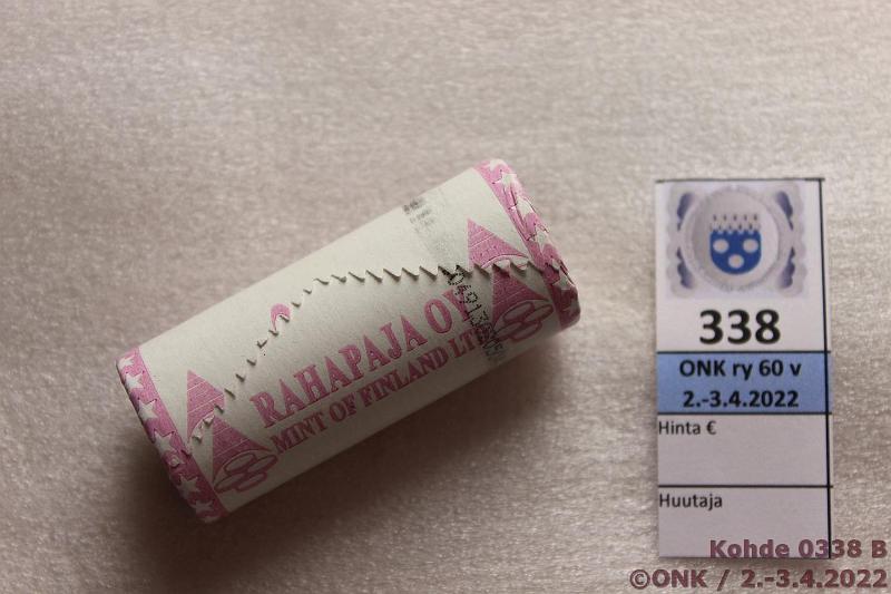 k-0338-b.jpg - Kohde 338 (kuva 2/2), lhthinta: 150 € / myyntihinta: 340 € 2 € erikoislynti/tavallinen 2004 Suomi sekarulla, EU laajentuminen "risuraha". Toisessa pss erikois 2€ nkyviss, kunto: 9