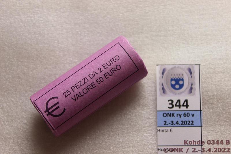 k-0344-b.jpg - Kohde 344 (kuva 2/2), lhthinta: 60 € / myyntihinta: 60 € 2 € 2012 San Marino, pieni rissi paperissa, kunto: 9