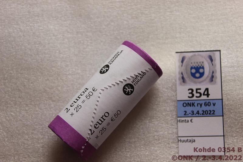 k-0354-b.jpg - Kohde 354 (kuva 2/2), lhthinta: 60 € / myyntihinta: 82 € 2 € erikoislynti 2015 Suomi, Gallen-Kallela, kunto: 9