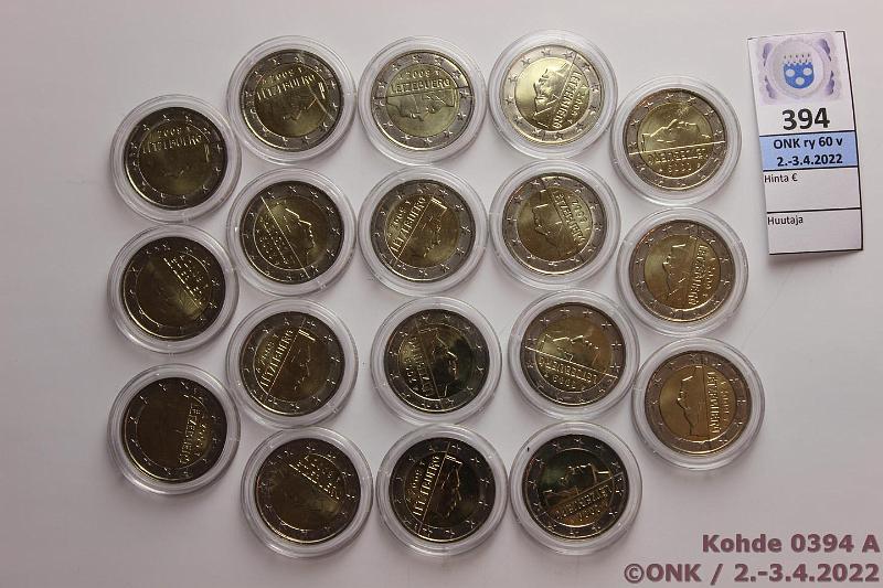 k-0394-a.jpg - Kohde 394, lhthinta: 38 € / myyntihinta: 38 € 2 € 2009 (18) Luxemburg, kapseleissa, kunto: 9
