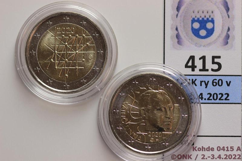 k-0415-a.jpg - Kohde 415, lhthinta: 5 € / myyntihinta: 6 € 2 € erikoislynti 2020 (2) Suomi, Turun Yliopisto ja Vin Linna, kaps., kunto: 9
