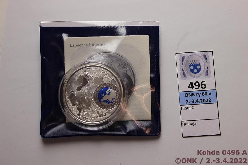 k-0496-a.jpg - Kohde 496, lhthinta: 22 € / myyntihinta: 28 € 20 € 2010 Ag, Proof, Lapset ja luovuus, kapseli ja tod, kunto: 10