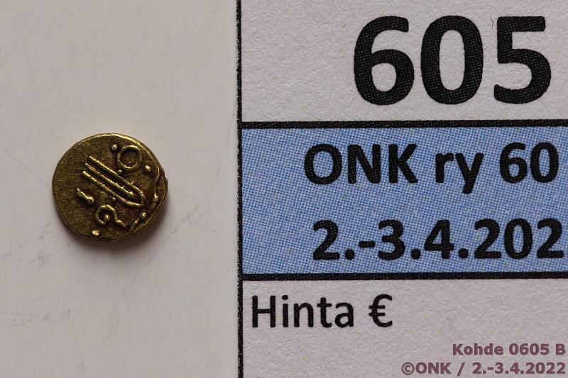 k-0605-b.jpg - Kohde 605 (kuva 2/2), lhthinta: 50 € / ei tarjouksia Intia Fanam 1782-1799 Au, Mysore, Haidar Ali, kunto: 8