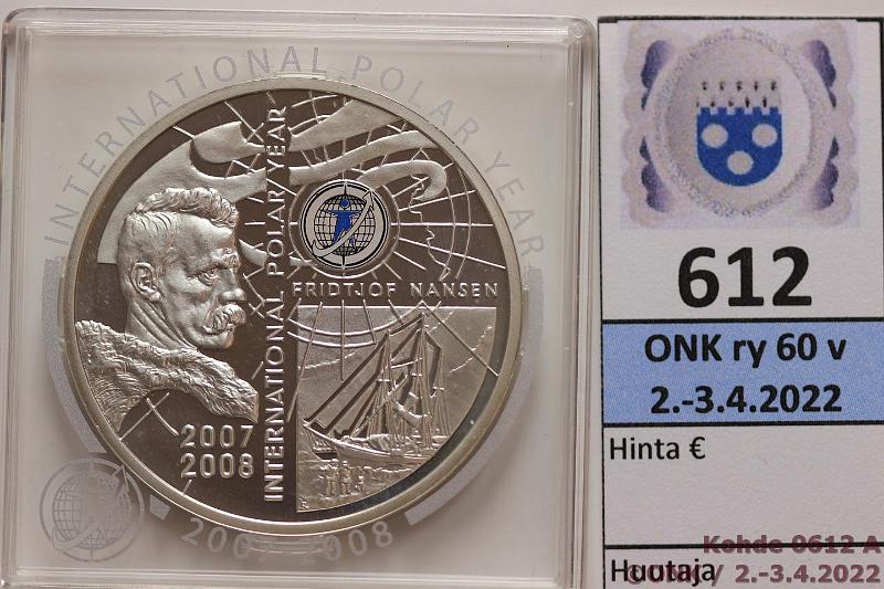 k-0612-a.jpg - Kohde 612 (kuva 1/2), lhthinta: 10 € / myyntihinta: 19 € Armenia 100 dram 2006 KM#127 Ag, Proof, 28,28g/925 International Polar Year, kapseli, kotelo, kunto: 10