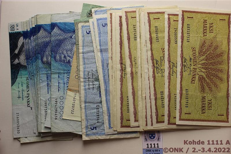 k-1111-a.jpg - Kohde 1111, lhthinta: 25 € / myyntihinta: 25 € 1 - 20 mk (50) 1963-93 1mk -63 Z-AA-sarjoja (19); 5mk -63 LA+LB (5); 10mk -63 LA, -80, -80 LA(2), -86(7). Lisksi 1986 korvaavat 1991..(4), 1994..(2), 1996..(3), 1997..(3); 20mk -93 LA(3), kunto: 2-8