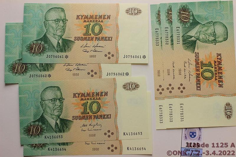 k-1125-a.jpg - Kohde 1125, lhthinta: 15 € / myyntihinta: 18 € 10 mk (7) 1980 E6778331-3 HOL-Koi, K4136653-4 KAR-Uus; J0756061-2* HOL-Mk korvaavat, kunto: 8-9