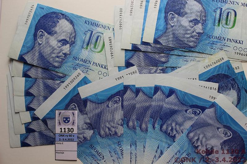 k-1130-a.jpg - Kohde 1130, lhthinta: 25 € / myyntihinta: 32 € 10 mk (26) 1986 199x... Korvaavat: 1991..(7), 1994..(2), 1995..(3), 1996..(5), 1997..(9), kunto: 3-7