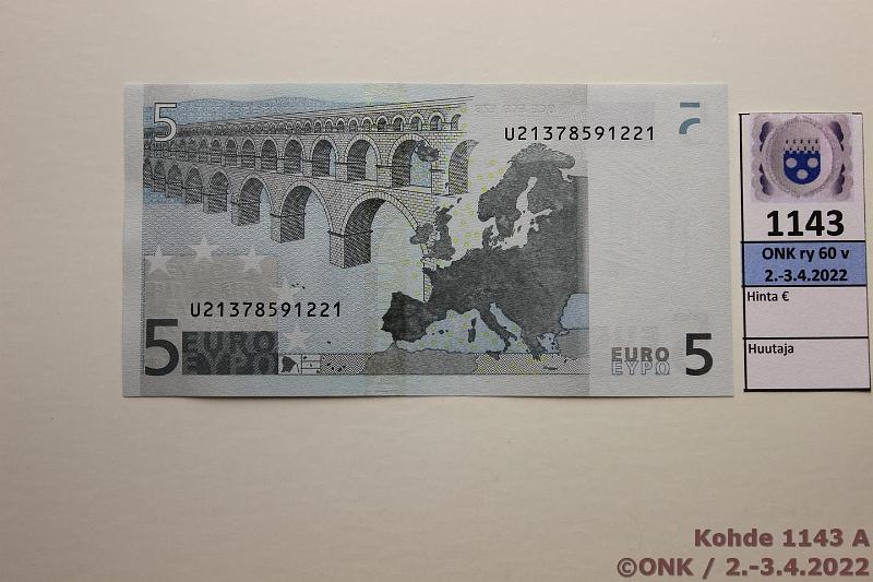 k-1143-a.jpg - Kohde 1143, lhthinta: 18 € / ei tarjouksia Ranska 1/1/U/L15 U21378591221 Dui L015 E3, kunto: 9
