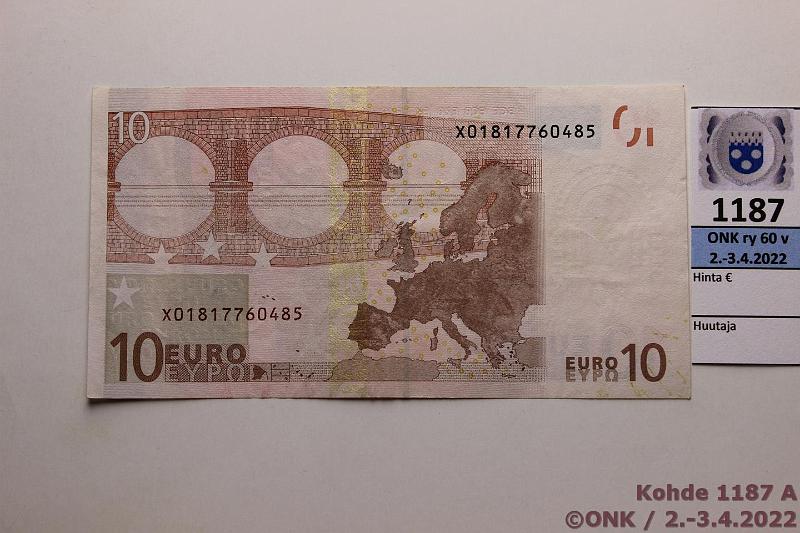 k-1187-a.jpg - Kohde 1187, lhthinta: 40 € / myyntihinta: 46 € Saksa 2/1/X/R3 X01817760485 Dui R003 D6, vaikea laatta, kunto: 4