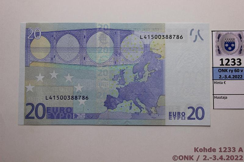 k-1233-a.jpg - Kohde 1233, lhthinta: 32 € / myyntihinta: 32 € Suomi 3/3/L/R25 L41500388786 Dra R025 C1, kunto: 9