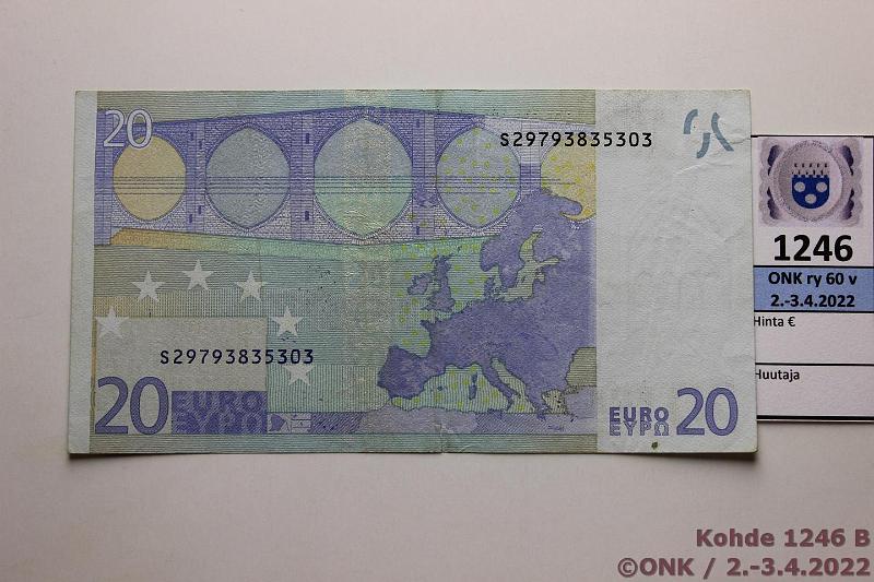 k-1246-b.jpg - Kohde 1246 (kuva 2/2), lhthinta: 80 € / myyntihinta: 80 € Italia 3/2/S/J26 S29793835303 Tri J026 A2, prep, hyvin vaikea laatta, kunto: 4