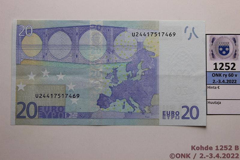 k-1252-b.jpg - Kohde 1252 (kuva 2/2), lhthinta: 50 € / myyntihinta: 50 € Ranska 3/1/U/E2 U24417517469 Dui E002 D1, kunto: 6