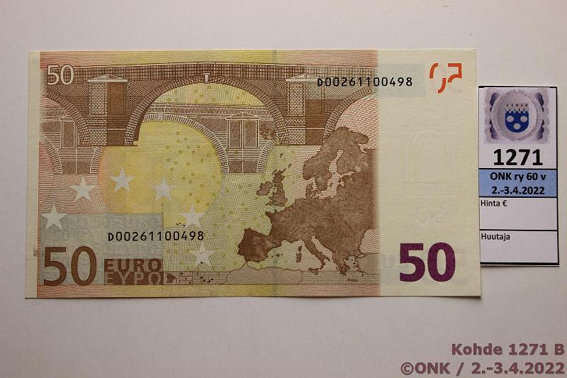 k-1271-b.jpg - Kohde 1271 (kuva 2/2), lhthinta: 100 € / myyntihinta: 100 € Eesti 4/3/D/R49 D00261100498 Dra R049 C2, vaikea laatta, kunto: 7