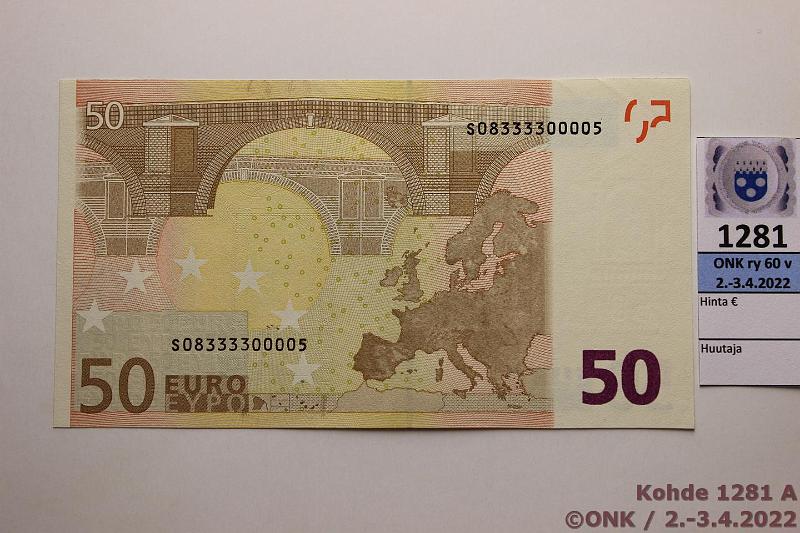 k-1281-a.jpg - Kohde 1281, lhthinta: 100 € / myyntihinta: 100 € Italia 4/1/S/J11 S08333300005 Dui J011 F4, hieman pintaeloa, kunto: 9