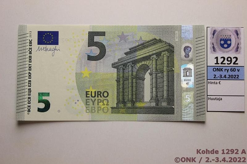 k-1292-a.jpg - Kohde 1292 (kuva 1/2), lhthinta: 8 € / ei tarjouksia Espanja 1/3/V1 VA0392254859 Dra V001 F4, kunto: 9