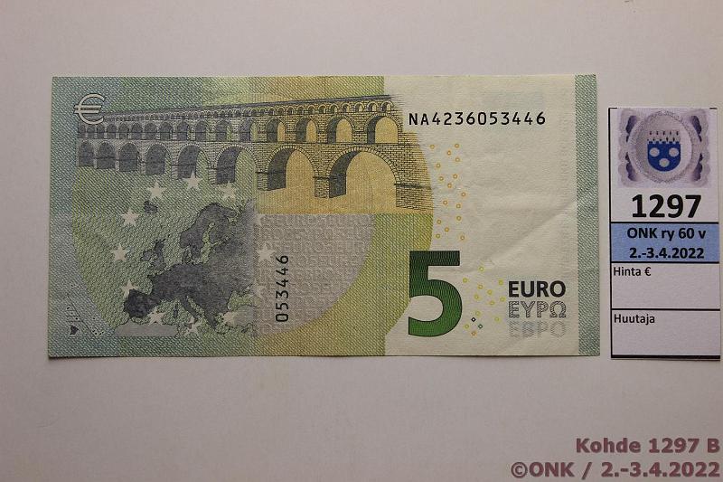 k-1297-b.jpg - Kohde 1297 (kuva 2/2), lhthinta: 15 € / myyntihinta: 15 € Itvalta 1/3/N15 NA4236053446 Dra N015 B4, vaikea laatta, kunto: 4